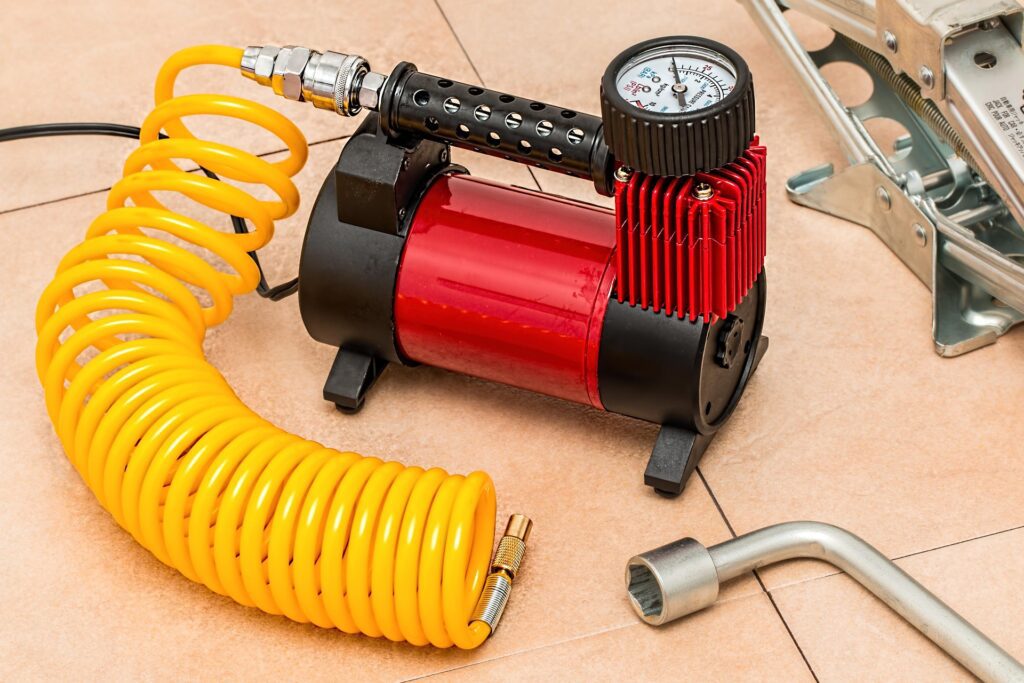 Air compressor for tire inflation 